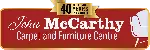 John McCarthy Carpet & Furniture Centre Logo_40th-long